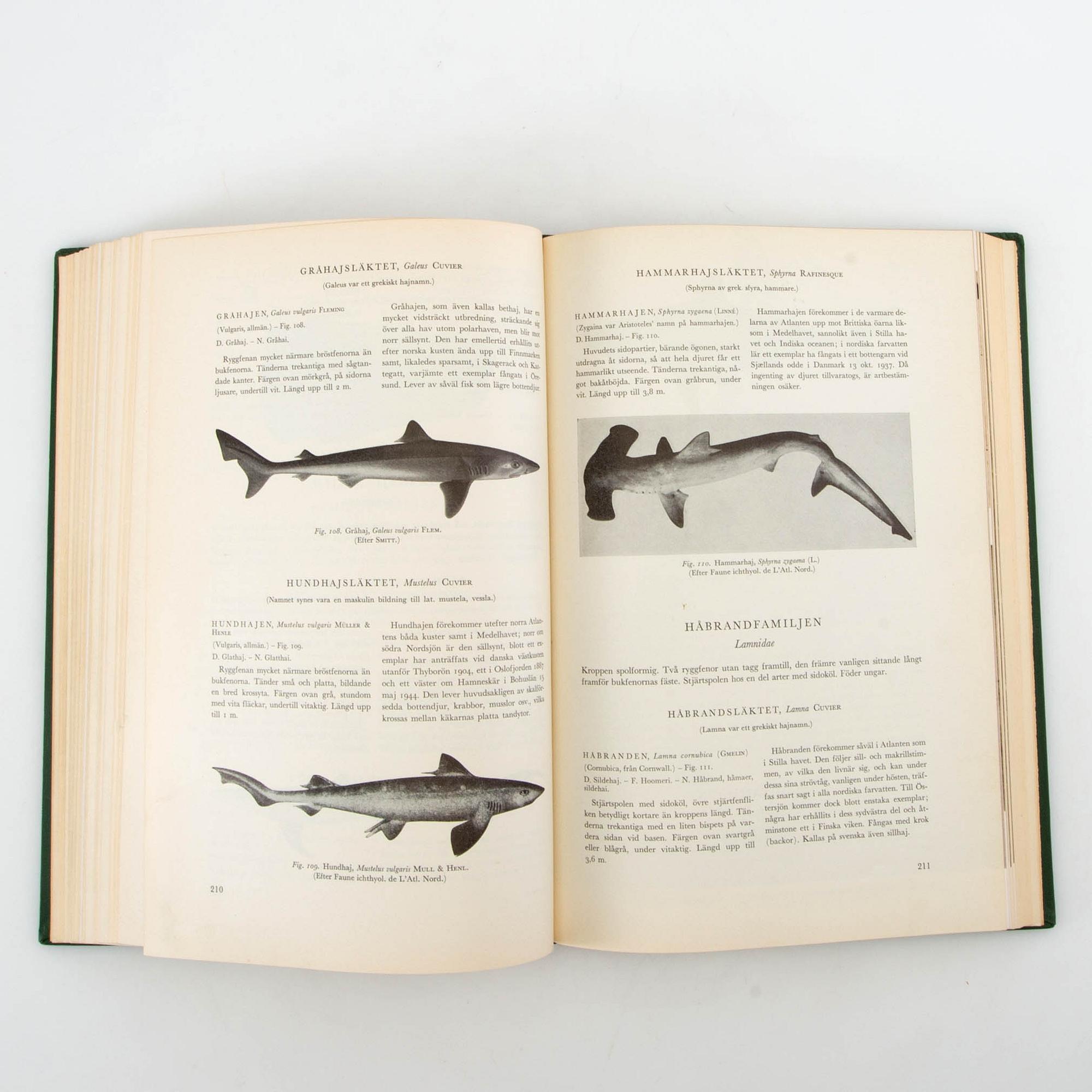 Böcker 3 vol "Fiskar och fiske i Norden" samt "Oss sportfiskare emellan".