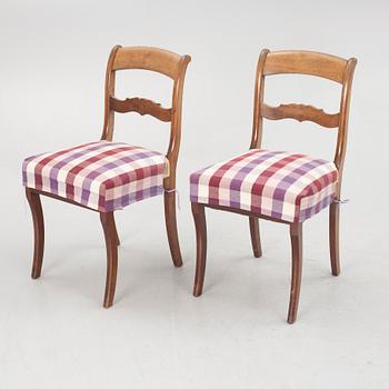 Chairs, 8 pcs, late Empire style, second half of the 19th century.