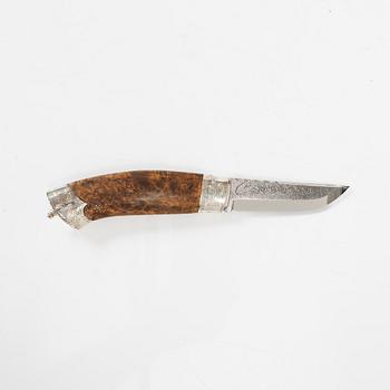 Knife-Jocke (Jan Olsson), Sörböle, knife in sheath, signed.