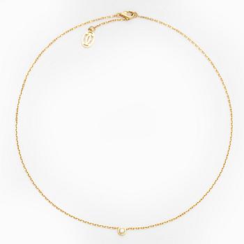 Cartier, kaulakoru, "d'Amour", 18K kultaa ja briljanttihiottu timantti, noin 0.05 ct.