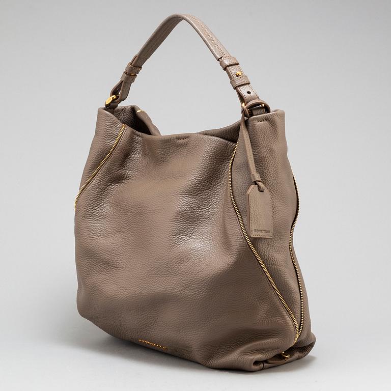 EMPORIO ARMANI, A LETAHER HOBO CALFSKIN BAG.