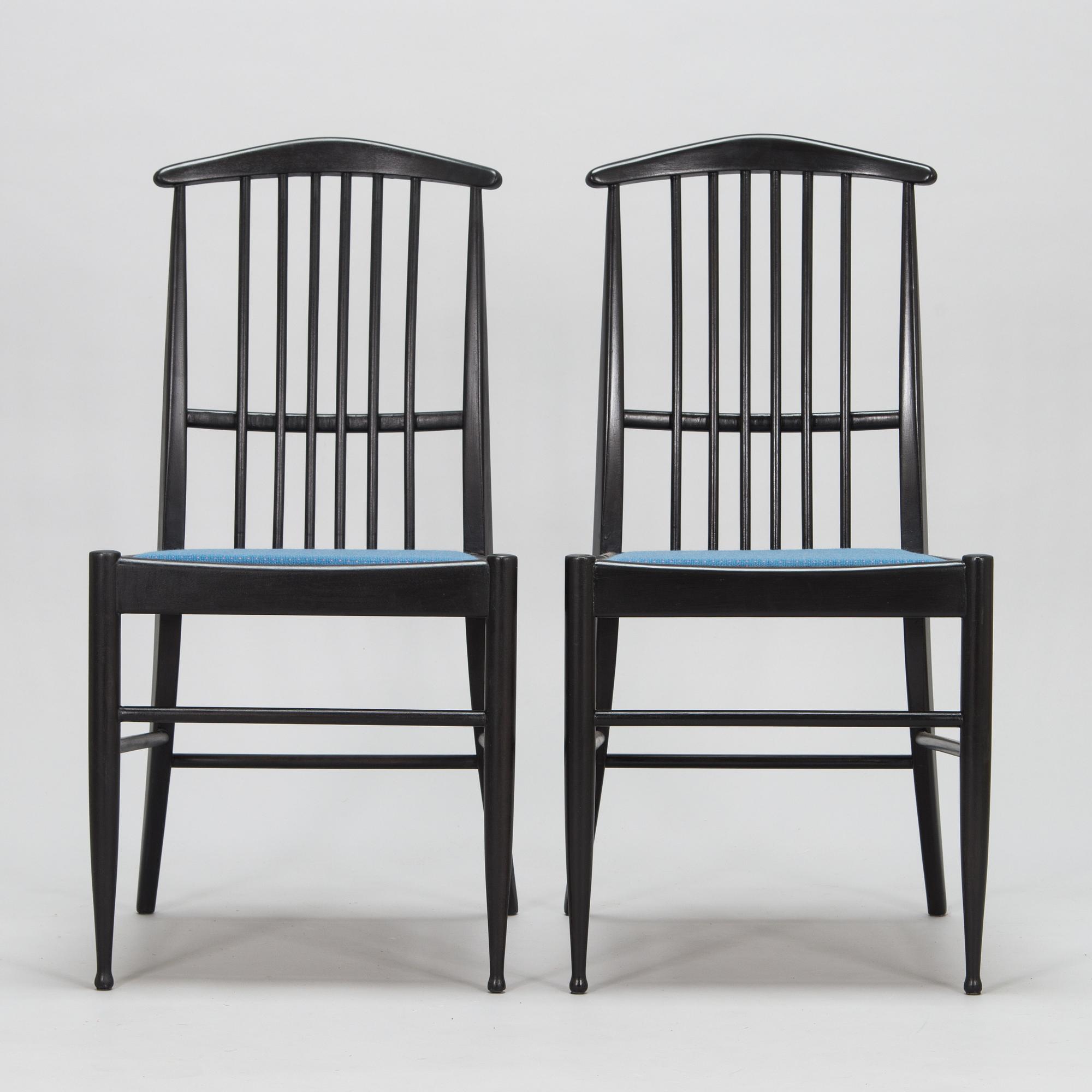 Kerstin Hörlin-Holmquist, a set of four  1970's 'Charlotte' chairs for Asko Finland.