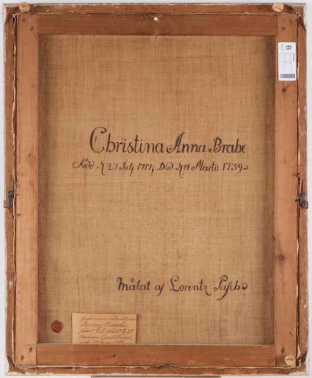 Lorens Pasch d ä, "Christina Anna Brahe" (1717-1739).