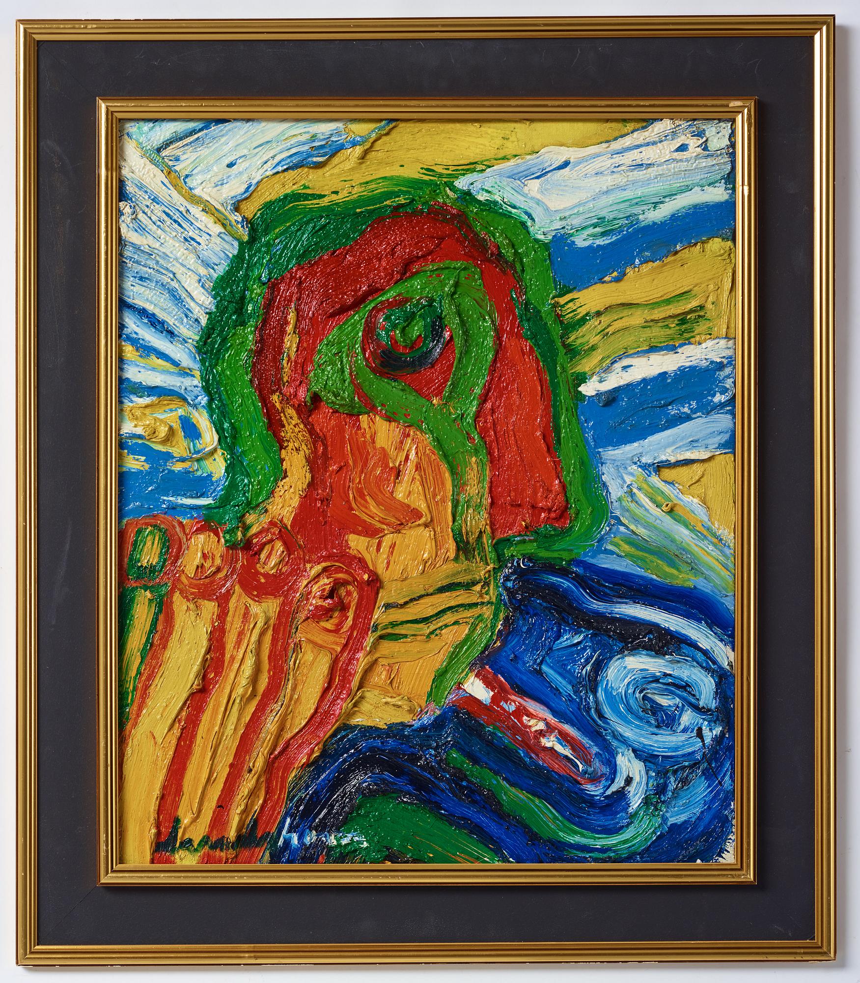 Bengt Lindström, oil on canvas, signed, estate stamp verso, executed in the 1990s.