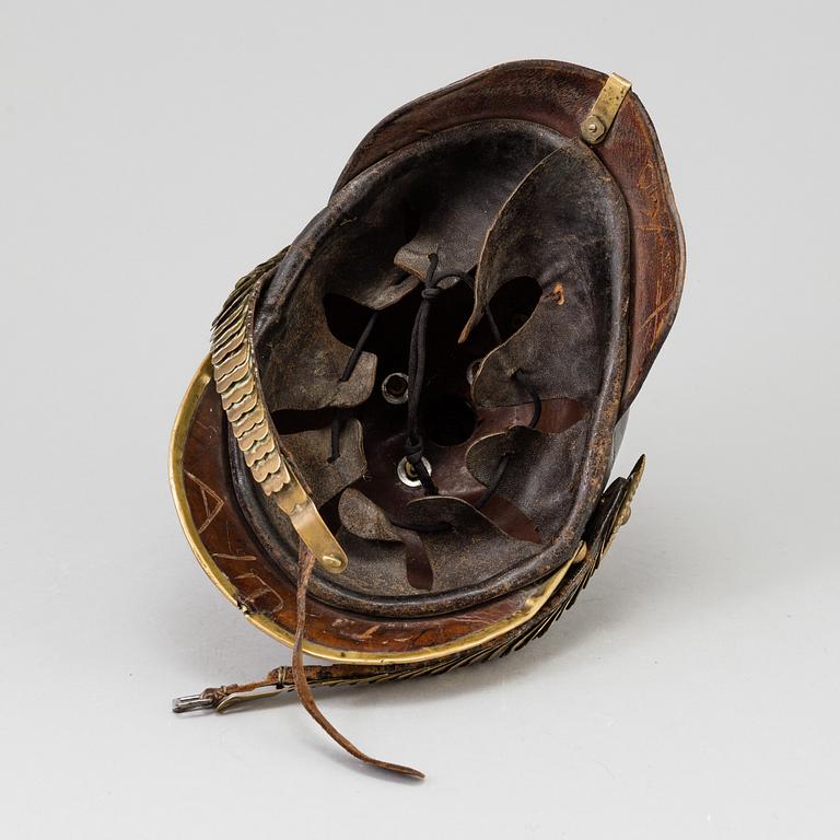 A Swedish Royal military helmet m/ 1894, early 20th century.