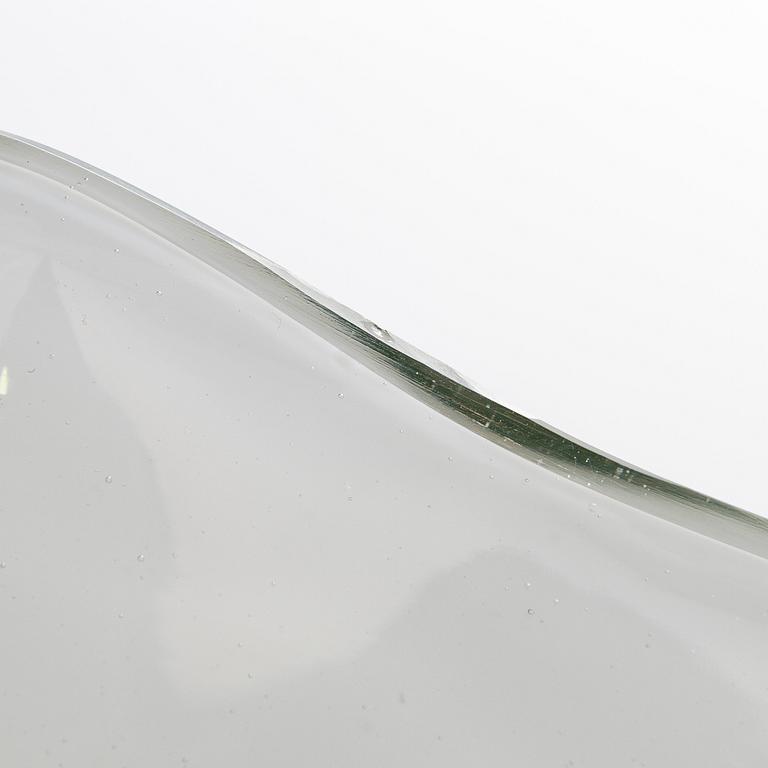 Alvar Aalto, One part of 1950's Aalto flower' glass sculpture signed Alvar Aalto Iittala.