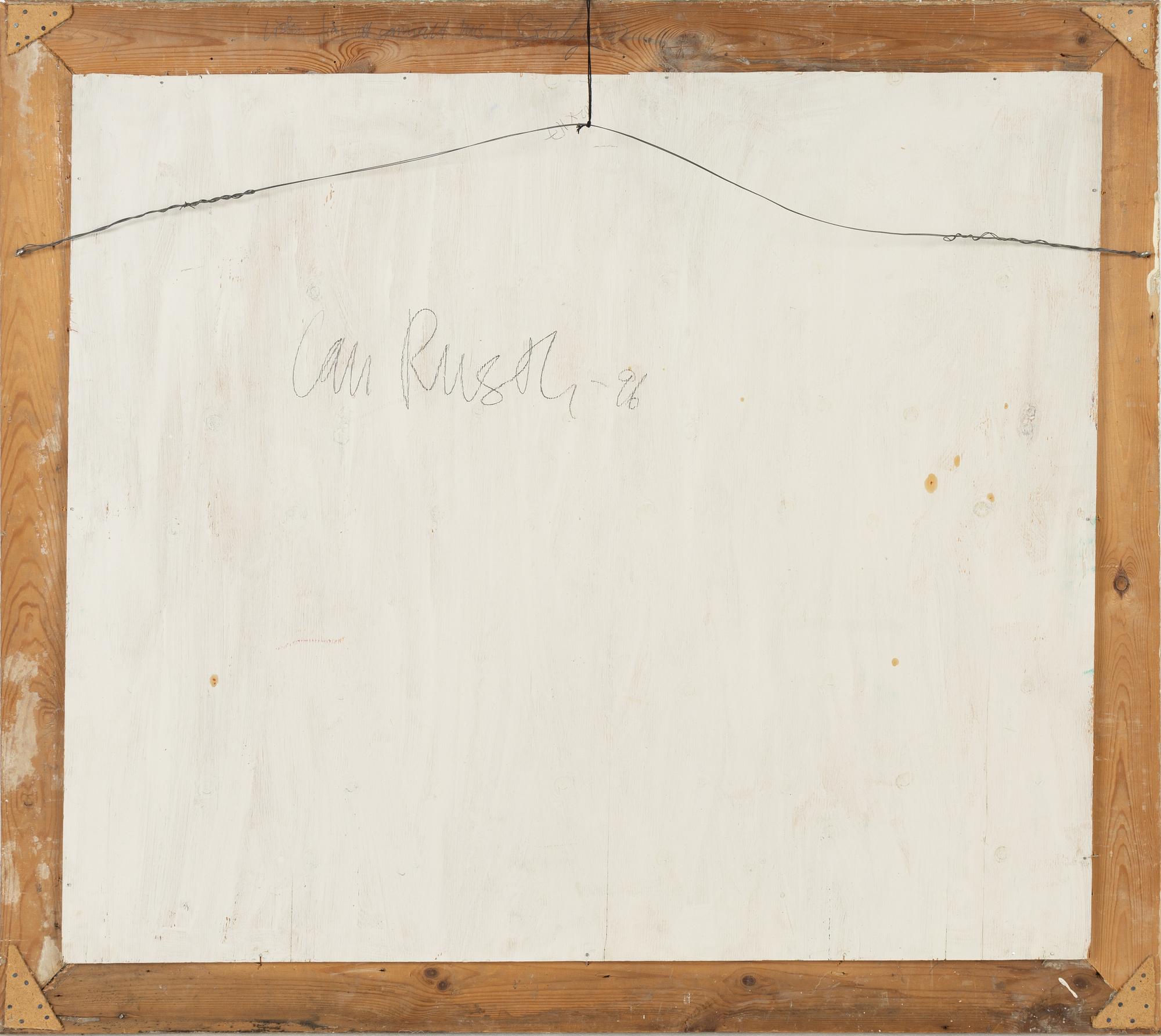 Ian Rusth, oil on board, signed and dated -96 verso.