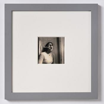 Francesca Woodman, "Self-portrait talking to Vince, Providence Rhode Island", 1977.