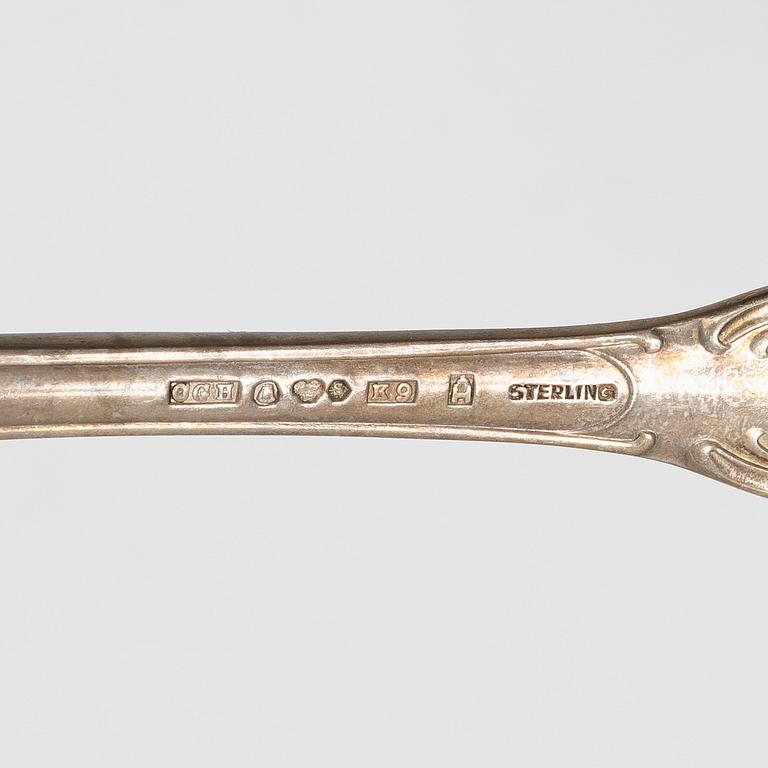 A Swedish silver cutlery set, "Prince Albert", GAB and CG Hallberg, Stockholm and Eskilstuna, 1950s-70s (66 pieces).