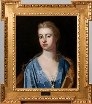 MICHAEL DAHL, hans art, olja på pannå, 1800-tal.