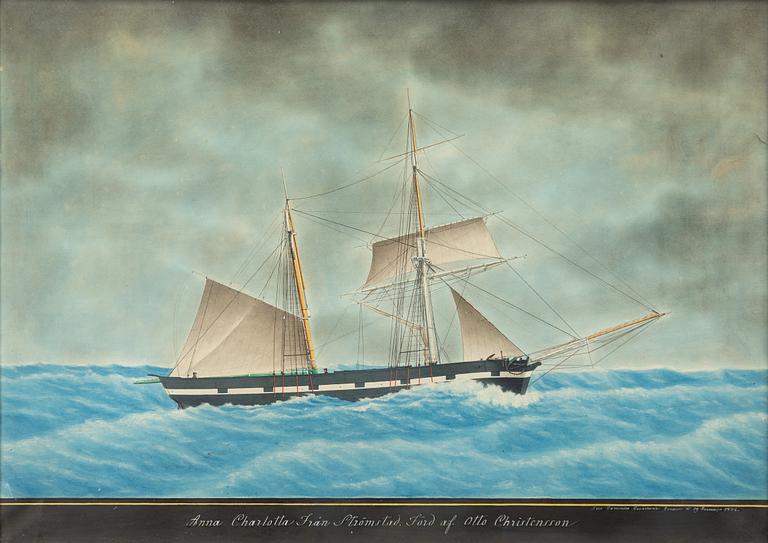 Domenico Gavarrone, "Anna Charlotta från Strömstad, förd af Otto Christensson".