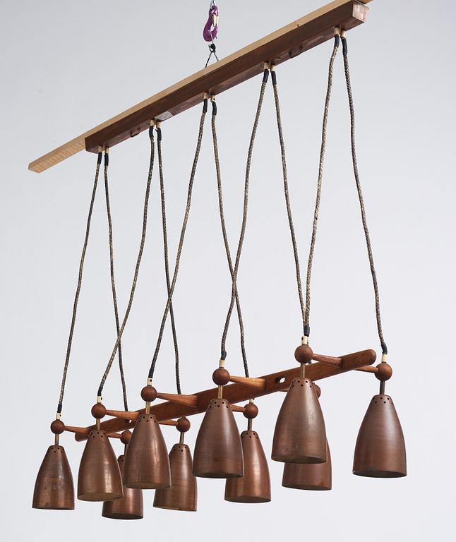 Hans-Agne Jakobsson, attributed, a ceiling lamp, Hans Agne Jakobsson AB, Markaryd, Sweden 1950s.