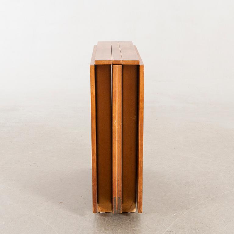 A teak and birch 'Maria Flap' gate leg table by Bruno Mathsson for Karl Mathsson.