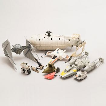 STAR WARS, A set of 10 vehicles Kenner and Palitor 1970's-/90's.