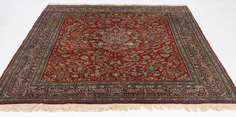 A carpet, Indo Tabriz, c. 281 x 216 cm.