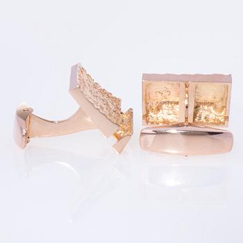 MANSCHETTKNAPPAR, 14K guld. Tammen Koru 1969. Vikt totalt ca 10,3 g.