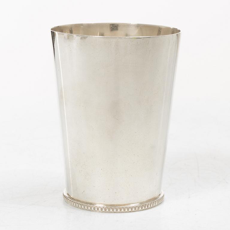 Wiwen Nilsson, a sterling silver beaker, Lund, Sweden 1944.