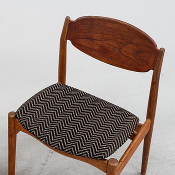 Erik Buck, a set of three chairs from Vamo Møbelfabrik, Denmark, 1960's.