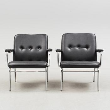 FÅTÖLJER, ett par, NKR, Tranås, 1980-tal.