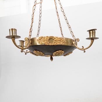 A mid 1800s Empire hanging lamp.