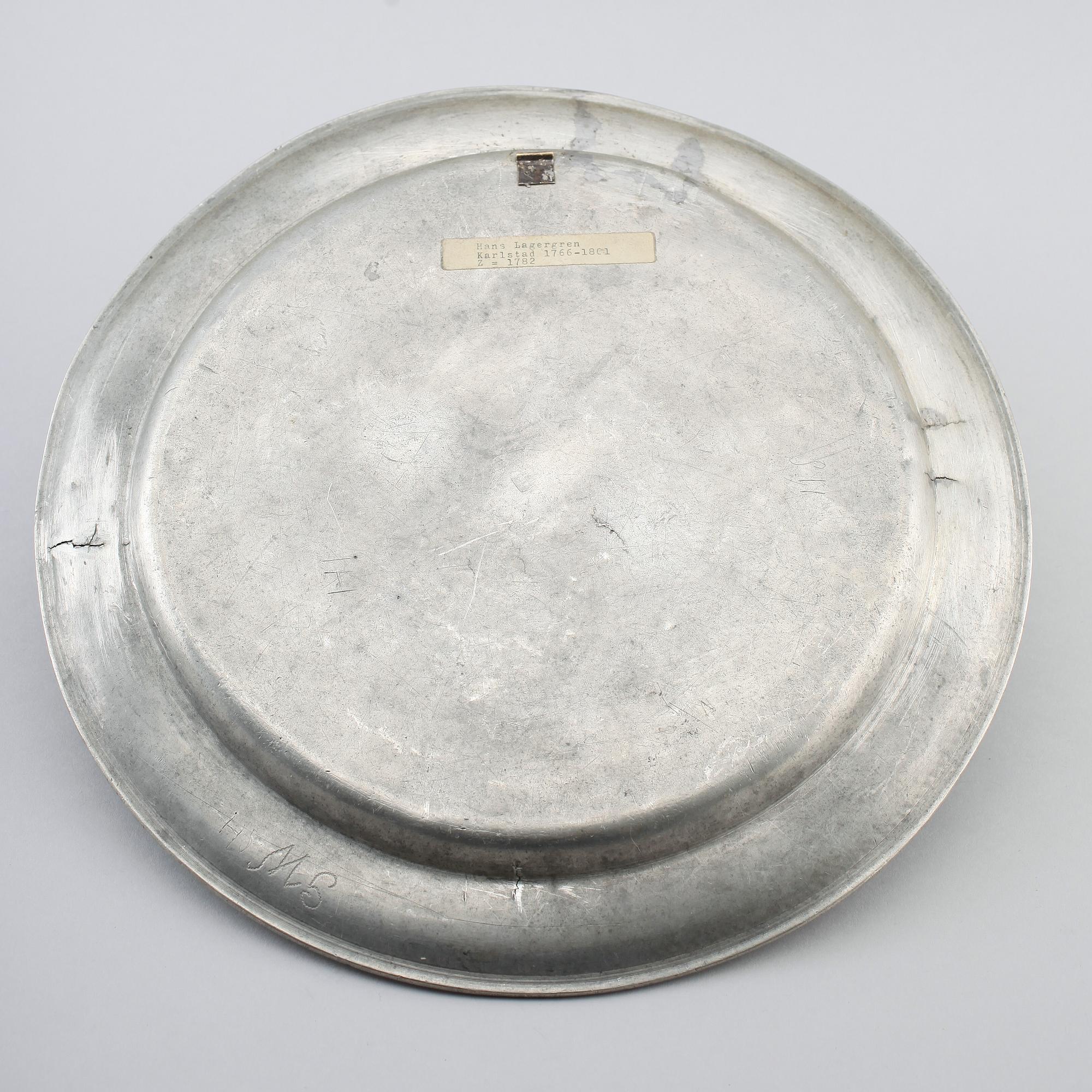 FAT, tenn, otydliga svenska stämplar, 1700-tal.