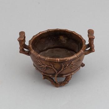 A bronze censer, China, modern.