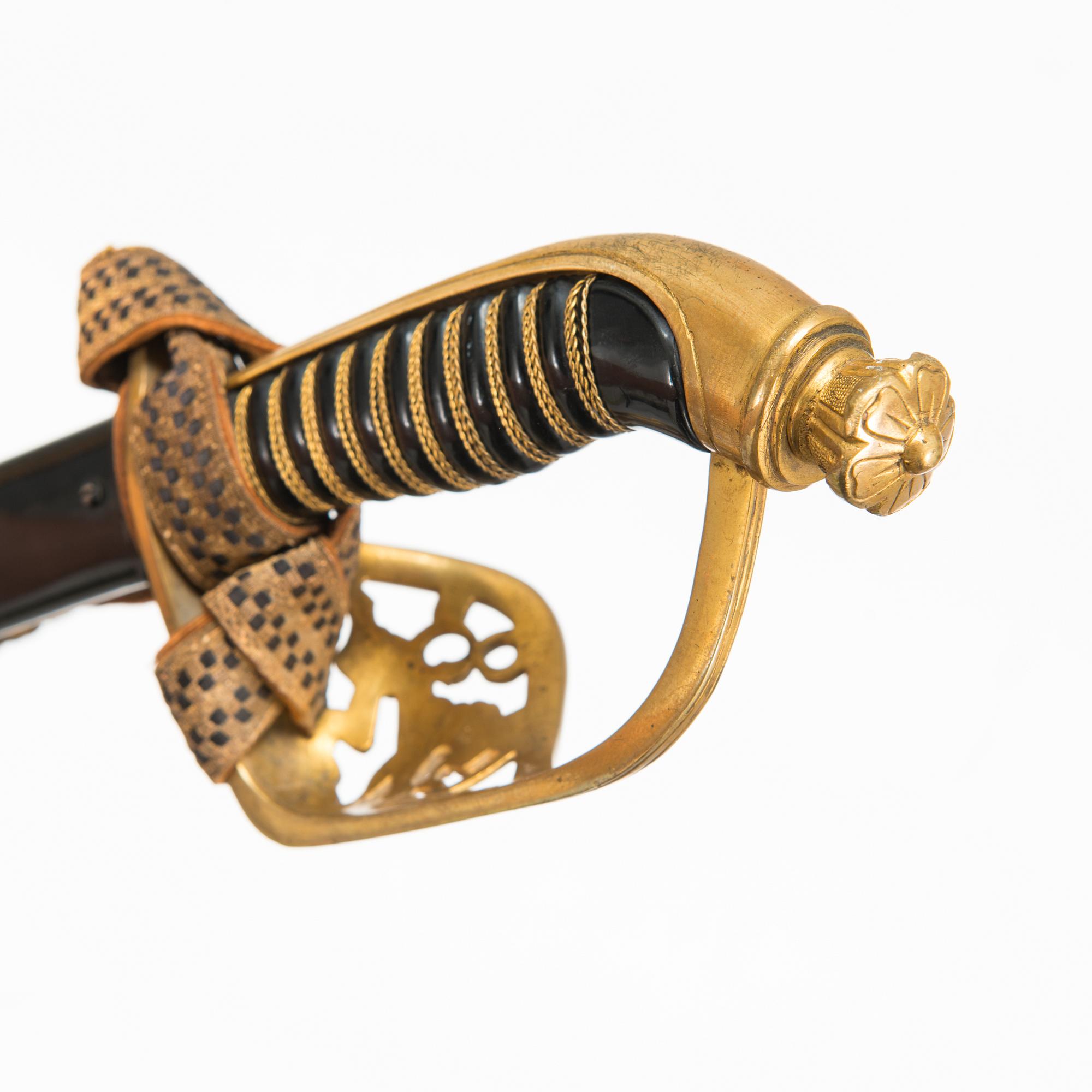 An Infantry Officer Sword, M1922, Finland, latter half of the 20th century.