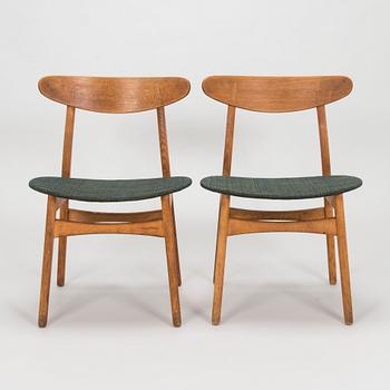 Hans J. Wegner, stolar, ett par, "CH-30", Carl Hansen & Søn, Danmark, 1950-60-tal.