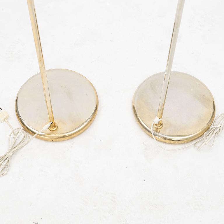 Floor lamps, a pair, Reijmyre armaturfabrik, second half of the 20th century.