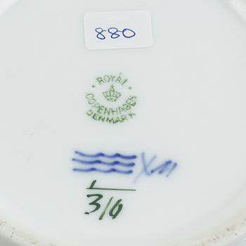 Three 'Blue Fluted' / 'Musselmalet' porcelain bowls, Royal Copenhagen, models 290, 310, 687, 1898-1923 and later.