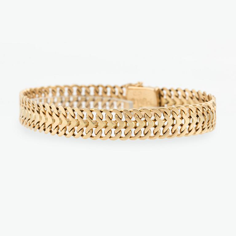 Armband 18K guld, "Fiskben".