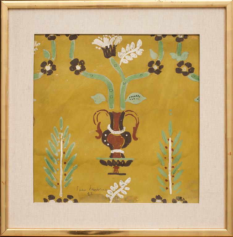 SVEN X:ET ERIXSON, olja på pannå, signerad och daterad- 22.