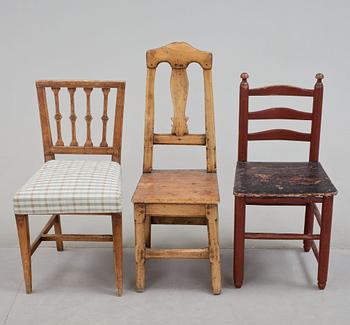 STOLAR, 3st, provinsarbeten. Gustaviansk, rokoko och barock, 1700-tal.