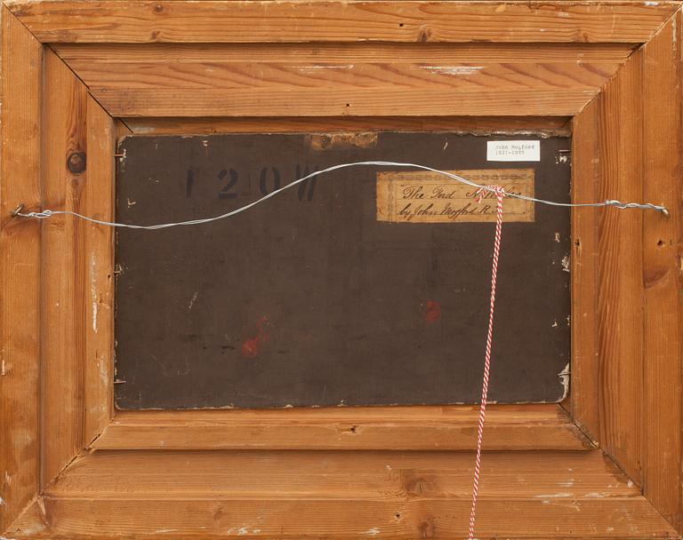 JOHN MOGFORD, olja på pannå. Monogramsignerad.