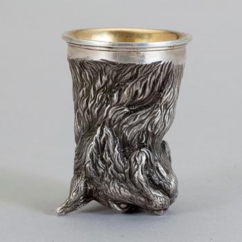 VODKAKOPP, silver, Moskva, 1908-26.