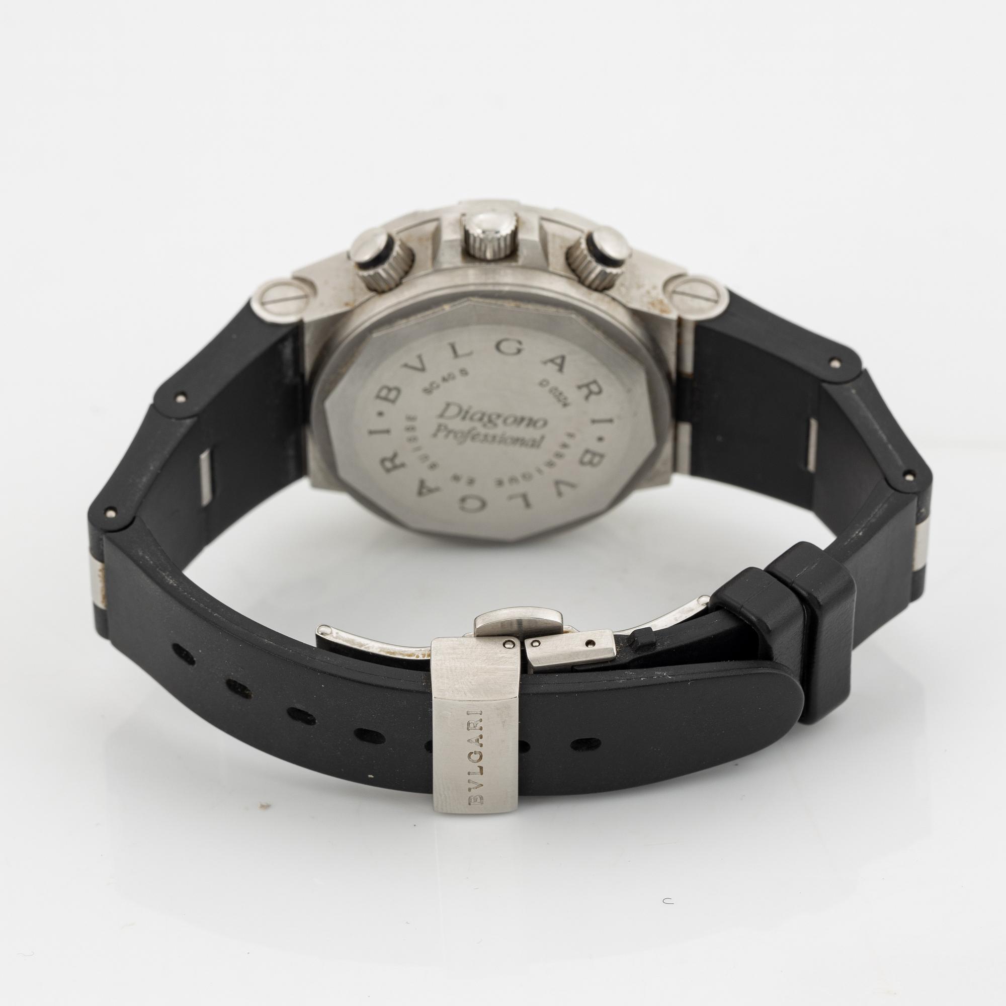 Bulgari, Diagono, Scuba Chrono Fly-Back, wristwatch, 40 mm.