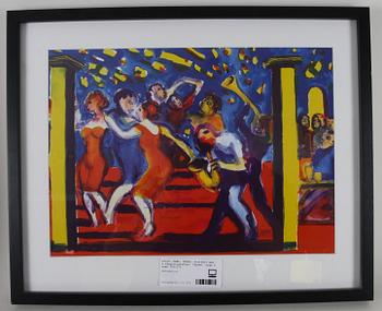 DAHL, PETER. Portfölj med 4 färglitografier, "Rytm", sign o numr 201/375.