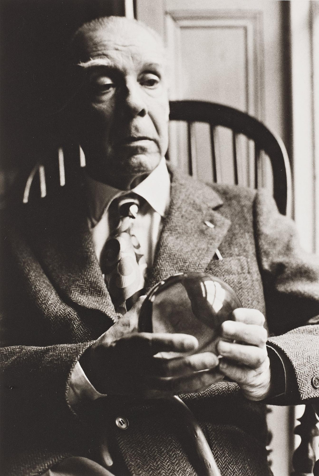 Gerard Malanga, "Jorge Luis Borges, 1975".