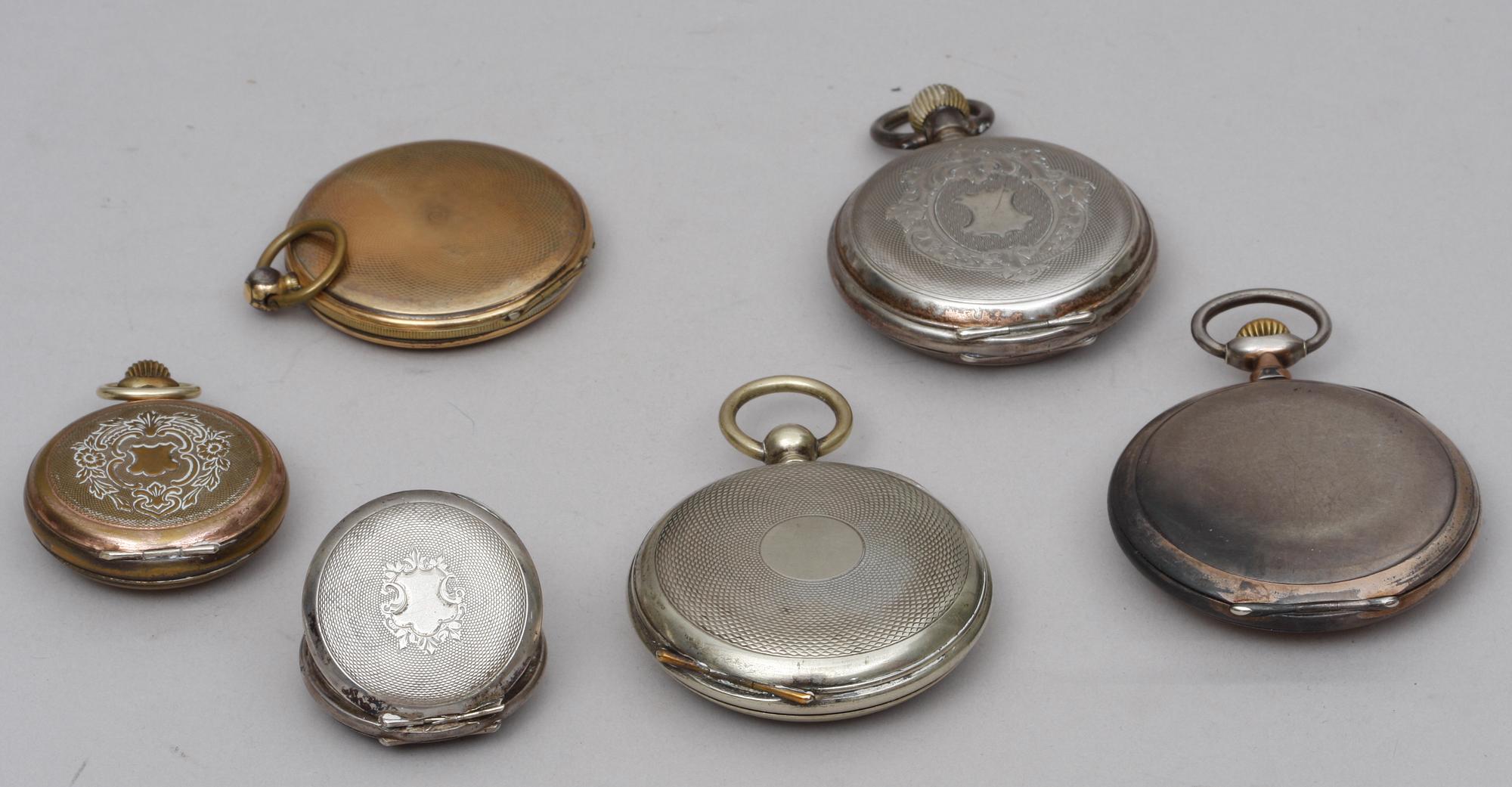 FICKUR, 6 st, silver, bla Omega.