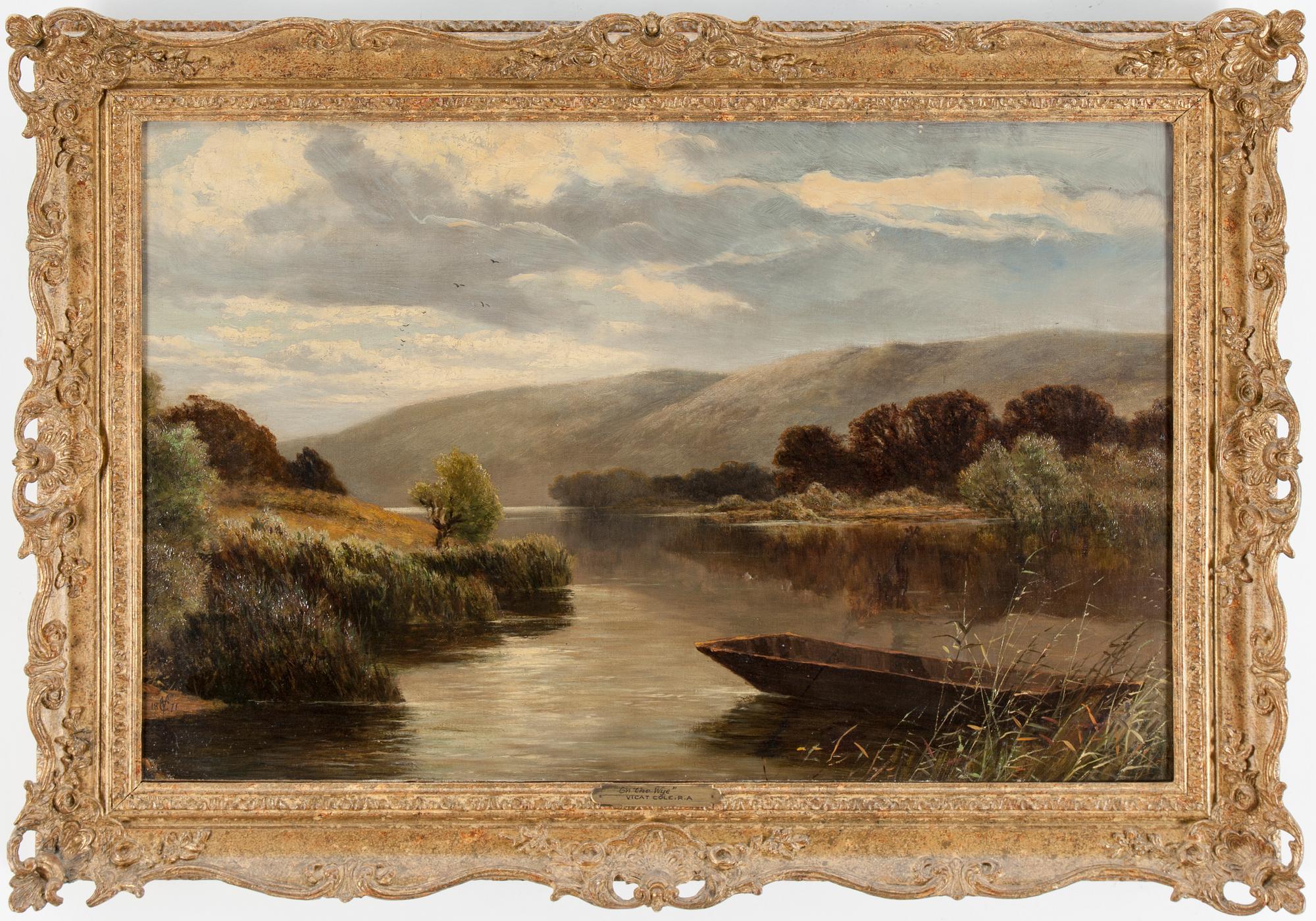 GEORGE VICAT COLE, olja på duk, monogramsignerad och daterad 1871.