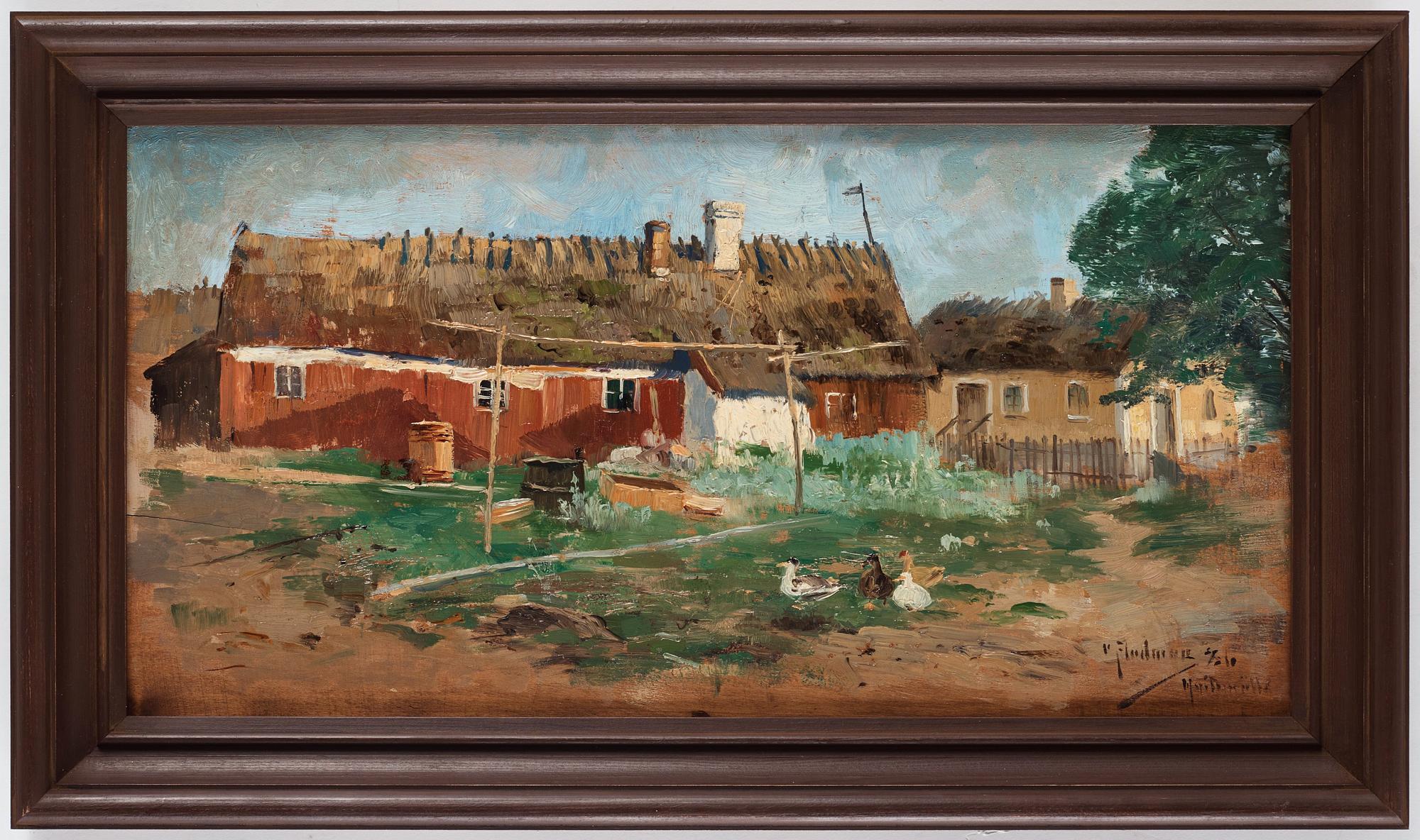 Carl Flodman, Fiskarboställe i Vitemölle, Skåne.