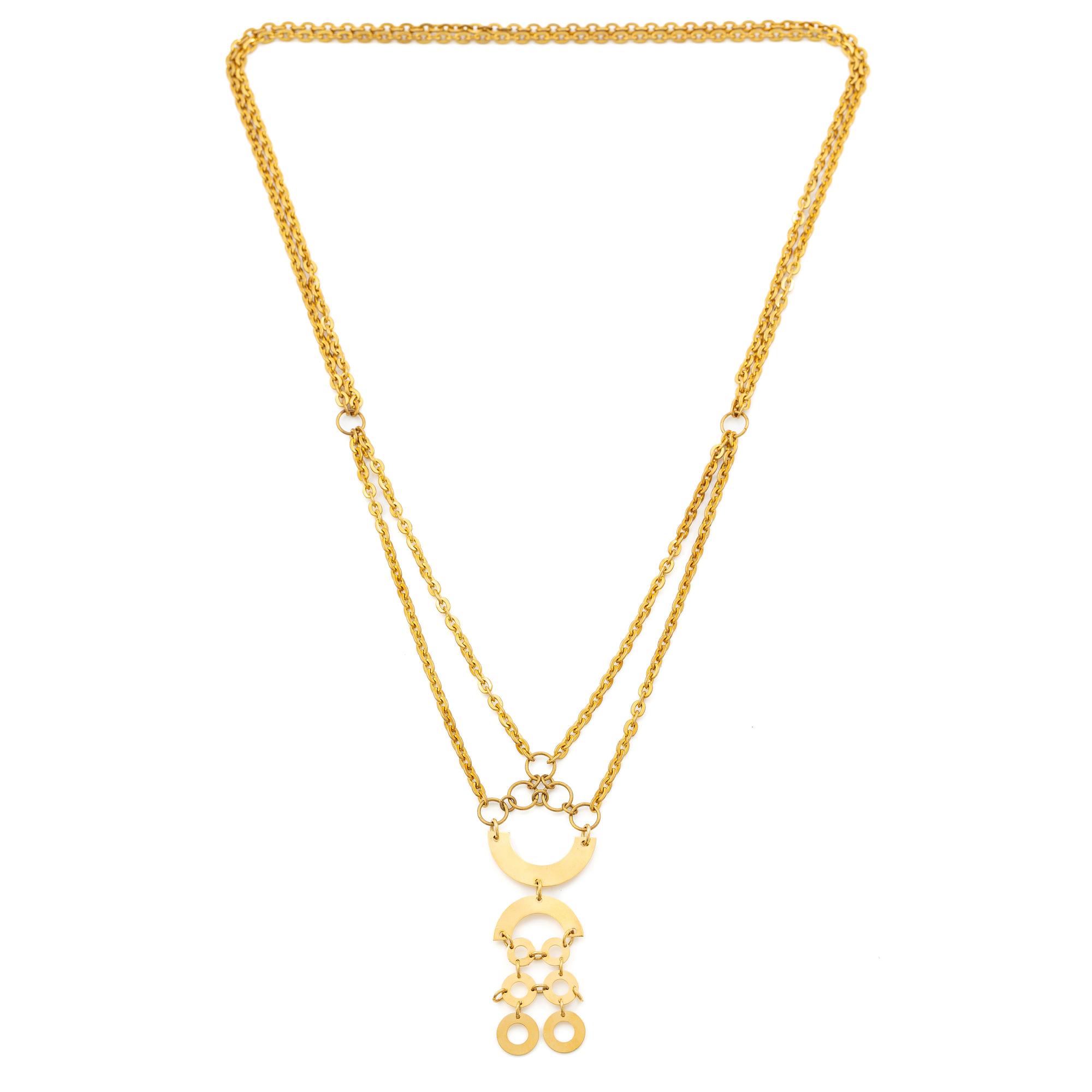 Siv Lagerström, brass necklace.