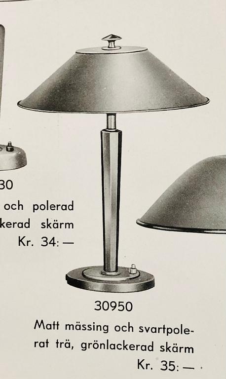 Bertil Brisborg, bordslampa, modell "30950", Nordiska Kompaniet, 1940-tal.