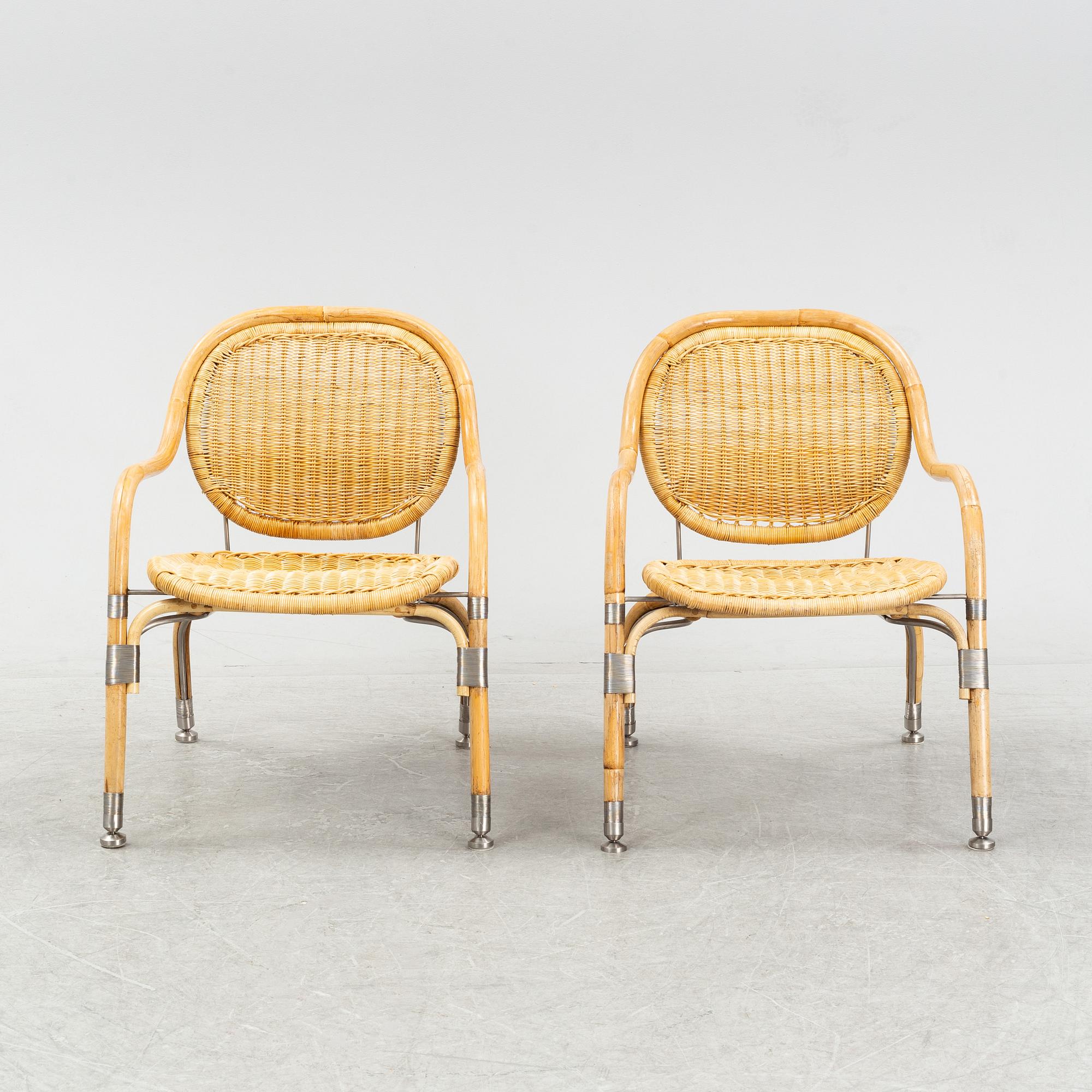 Mats Theselius, a pair of "Nätön" armchairs, IKEA PS, 2000s.