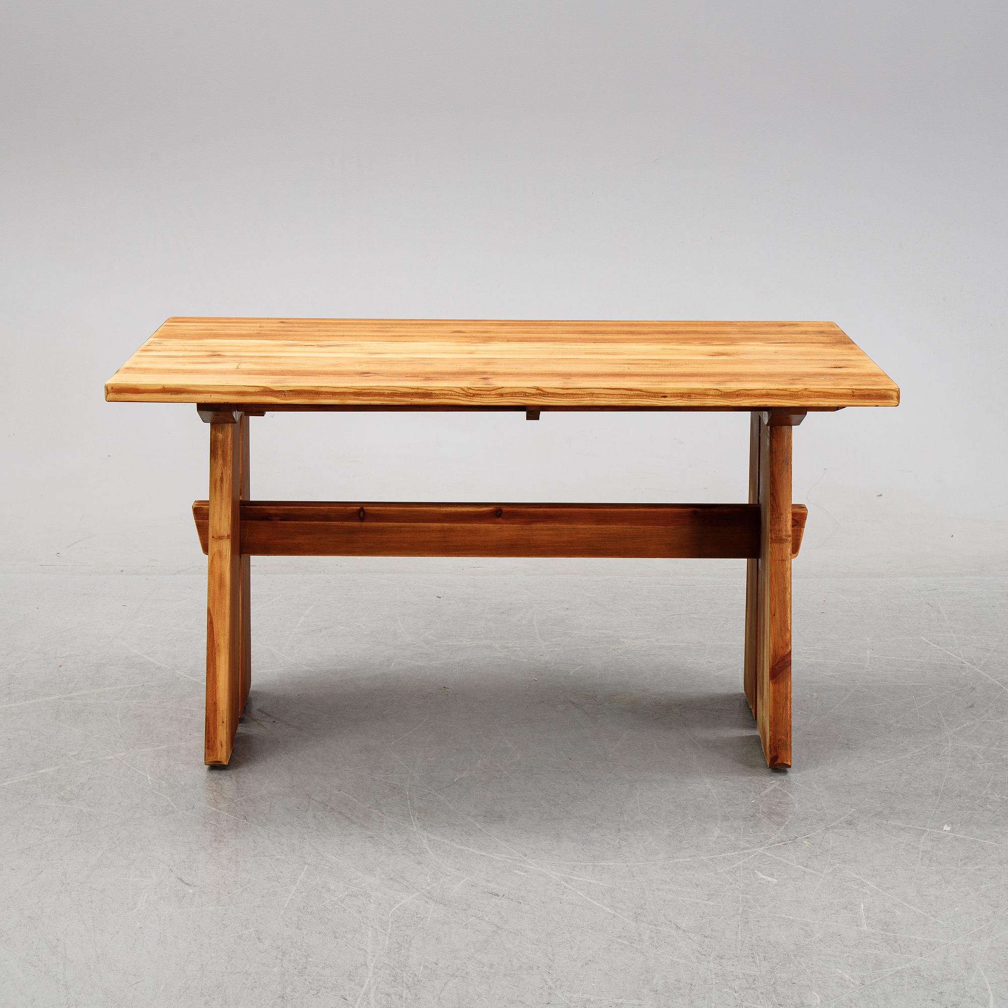 A 5 piece pine dining suite, Sweden, mid 20th century.