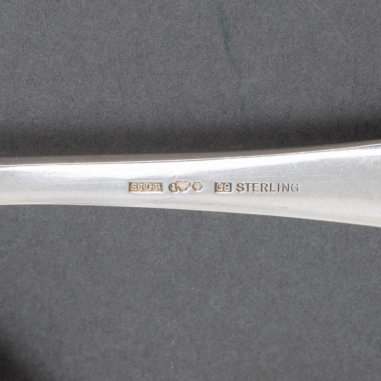 SIGURD PERSSON, 34 psc silver cutlery 'Ultra', some Nysilversmedjan Ruben Johansson, Lidköping 1960.