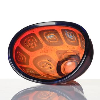 Sven Palmqvist, a ravenna glass bowl, Orrefors 1951, no 166.