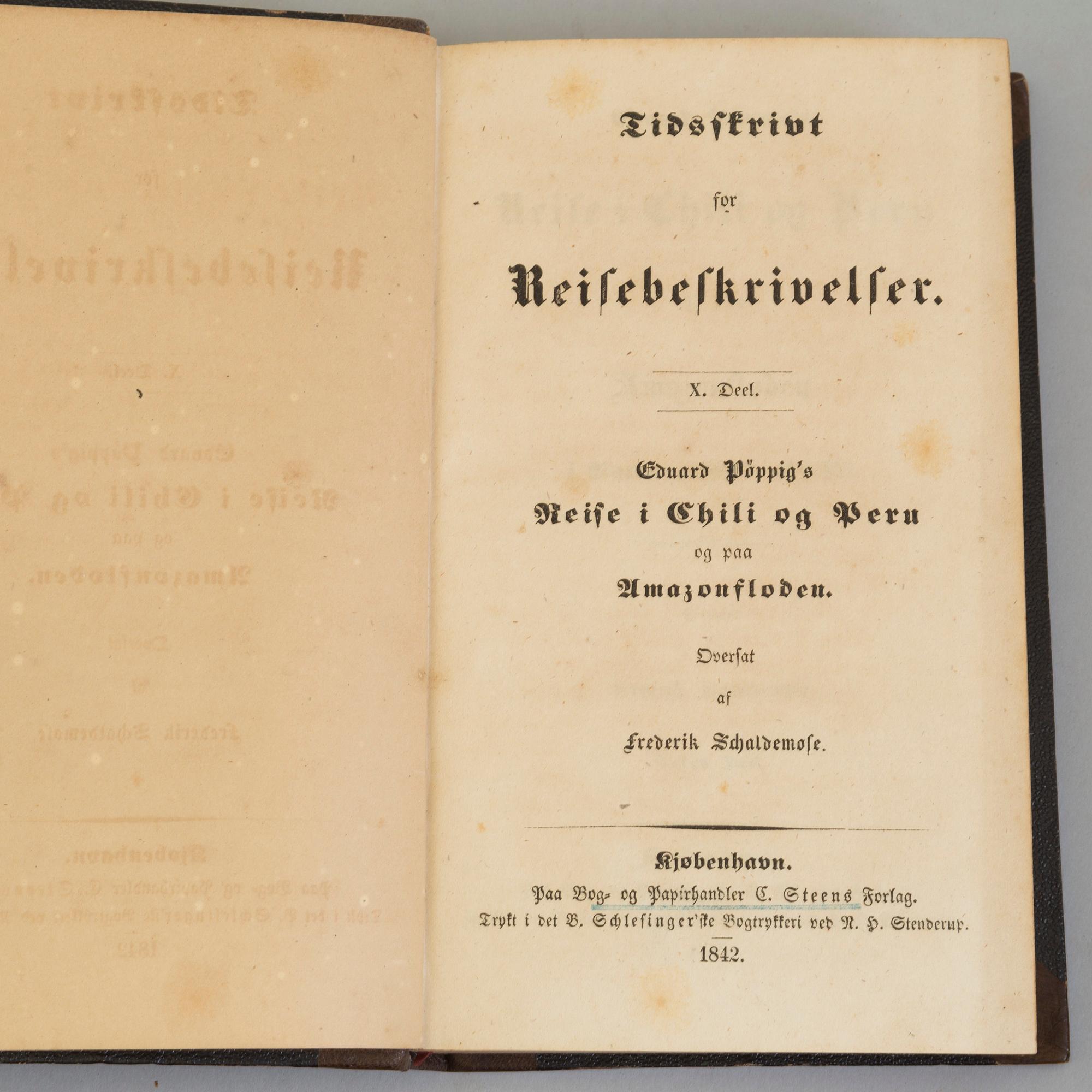 BÖCKER, Reseskildringar m.m. (Afrika, Amerika, Asien), 10 verk, 13 volymer. Ej kollationerade.