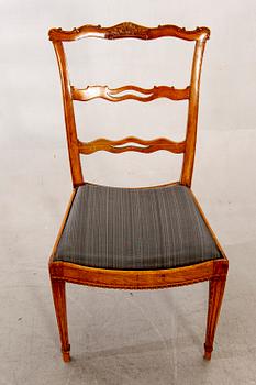 Stolar, 8 st, England omkring 1800.