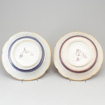 Maggie Wibom, 2 ceramic bowls, Bo Fajans, 1920-30s.